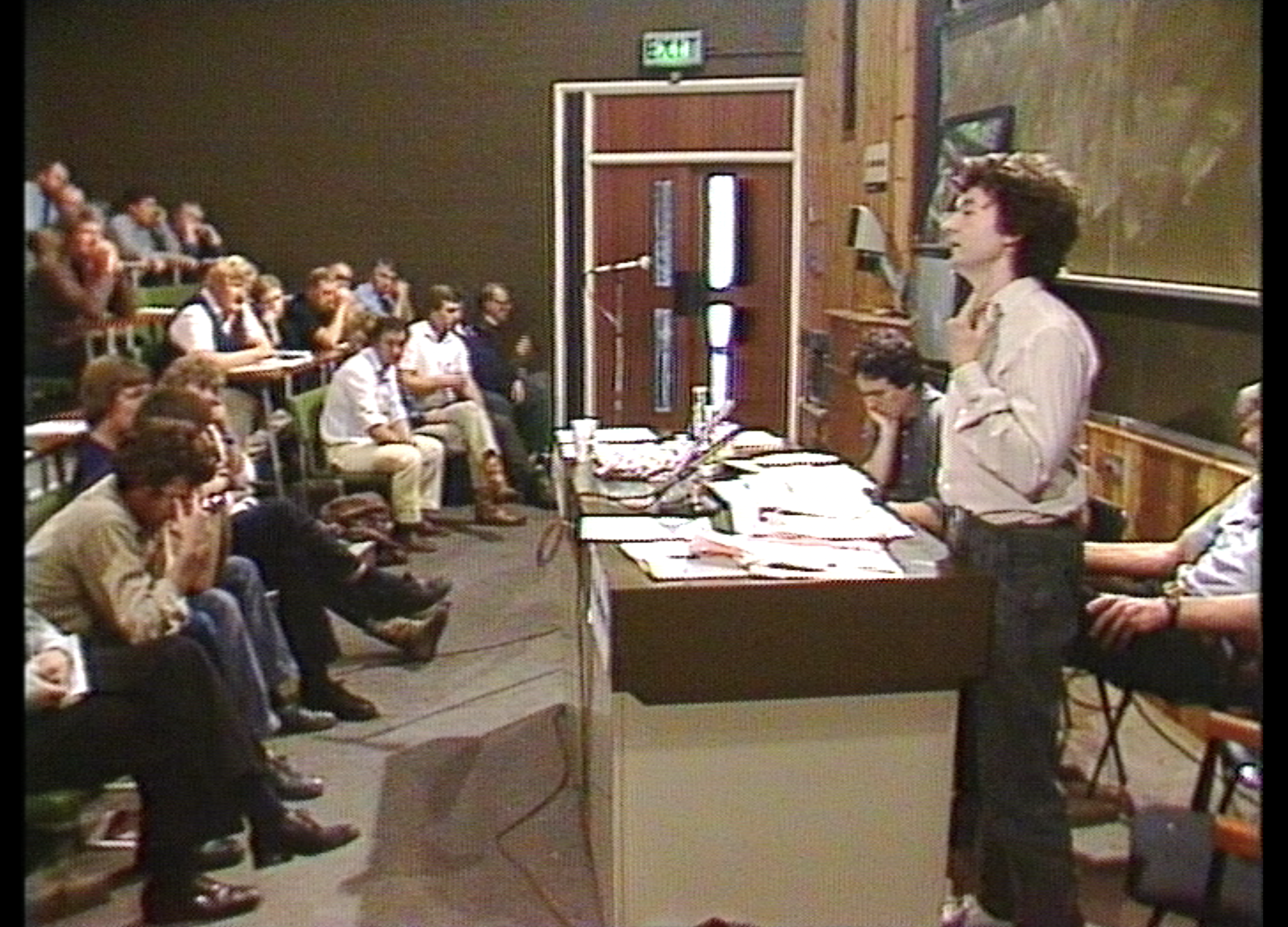 a man addressing the crowd