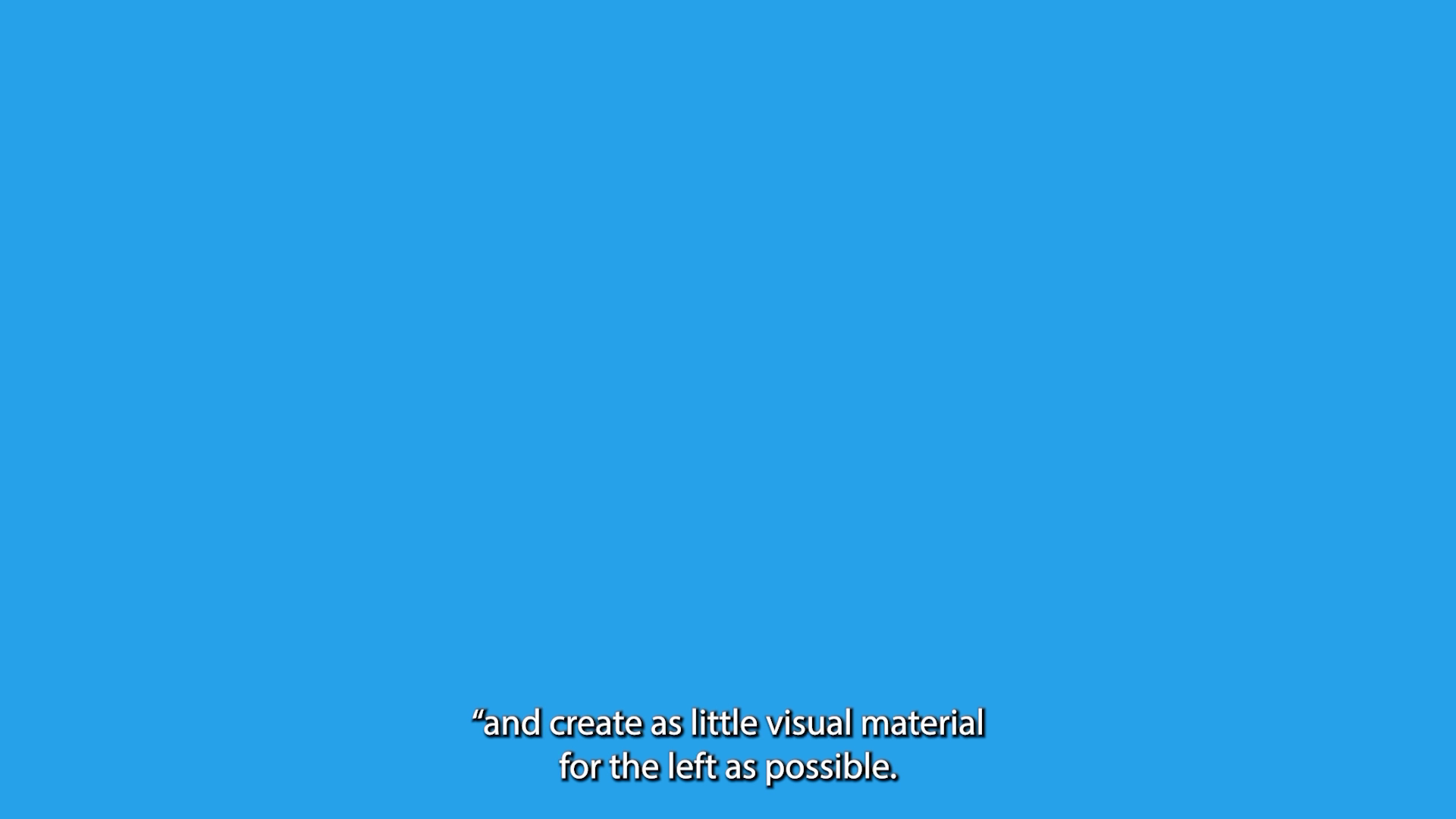blue frame with subtitles